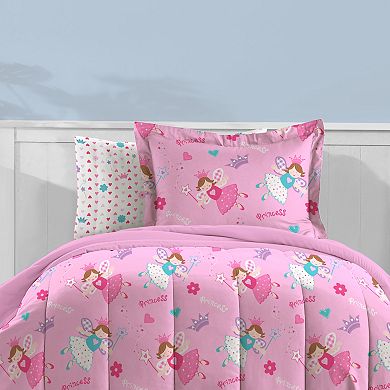 Toddler Dream Factory Magical Princess 4-piece Bed Set