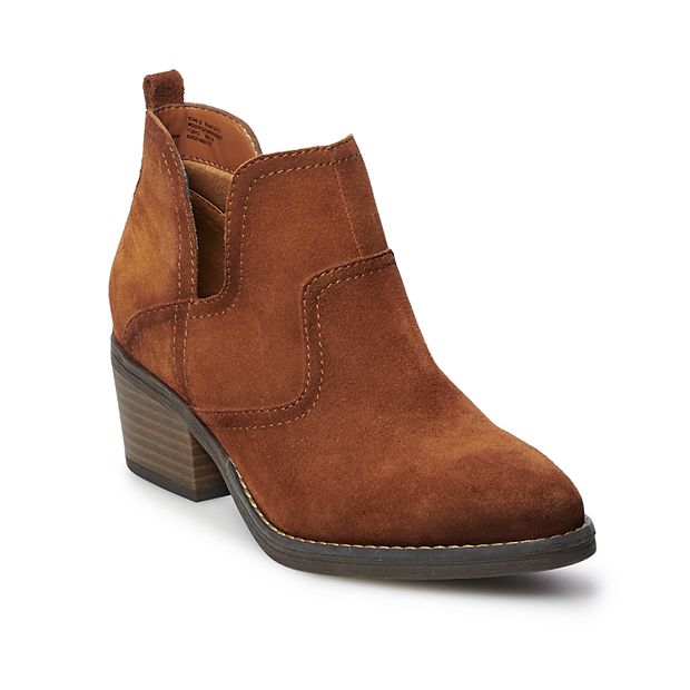 Sonoma Goods For Life Woodcut Women s Suede Ankle Boots