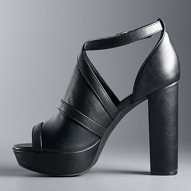 Simply Vera Vera Wang Parakeet Women's Platform High Heel Sandals