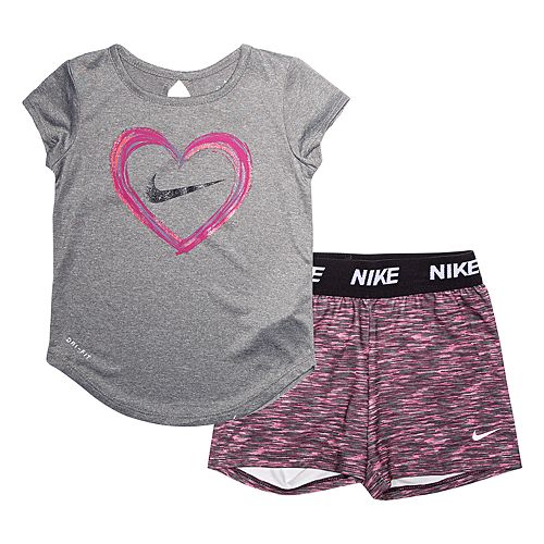 womens nike top and shorts set