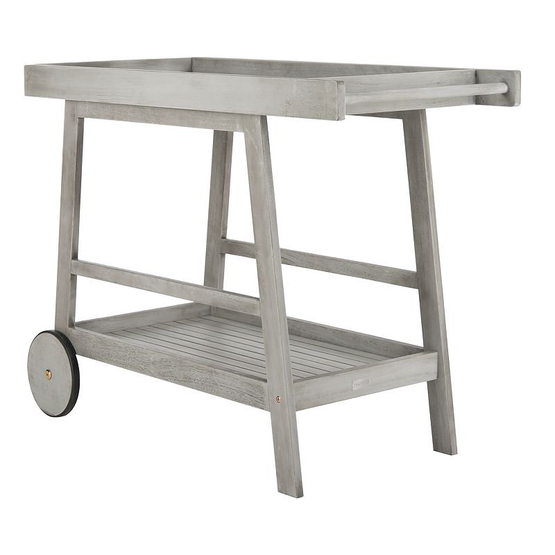 Safavieh Renzo Indoor / Outdoor Wood Bar Cart, Grey
