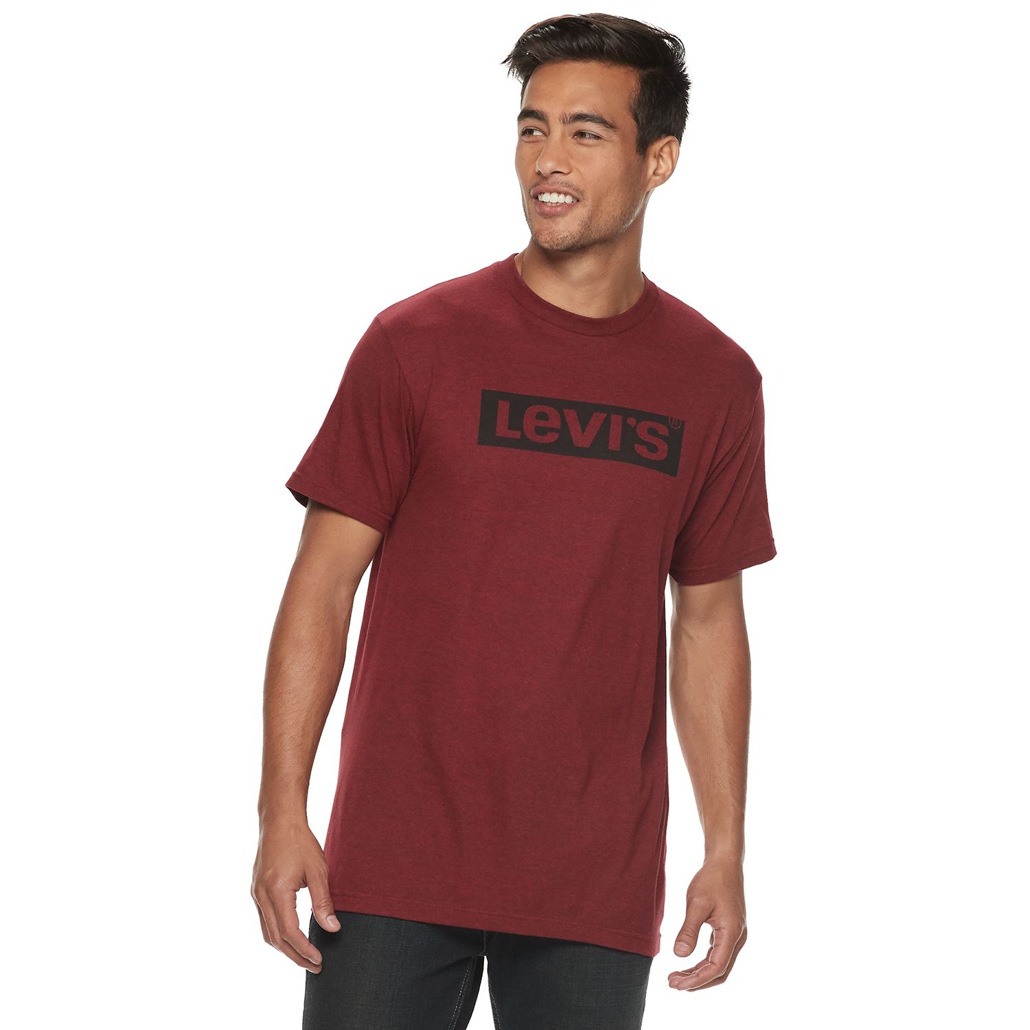 levi's maroon t shirt