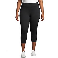 Womens Black Plus Crops & Capris - Bottoms, Clothing