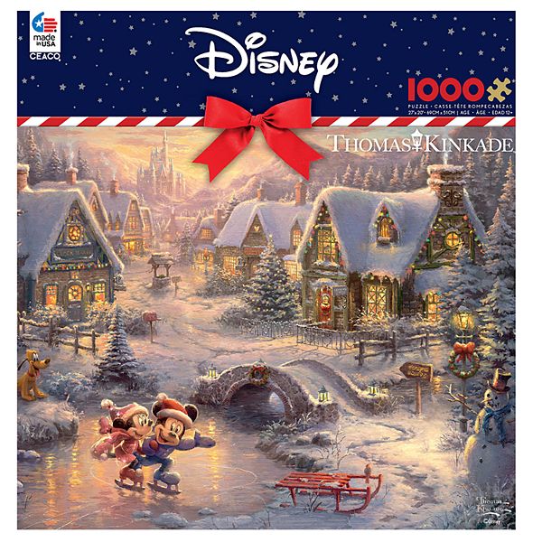 Disney Store Minnie and Mickey Mouse Christmas Puzzle 500 Piece 2016