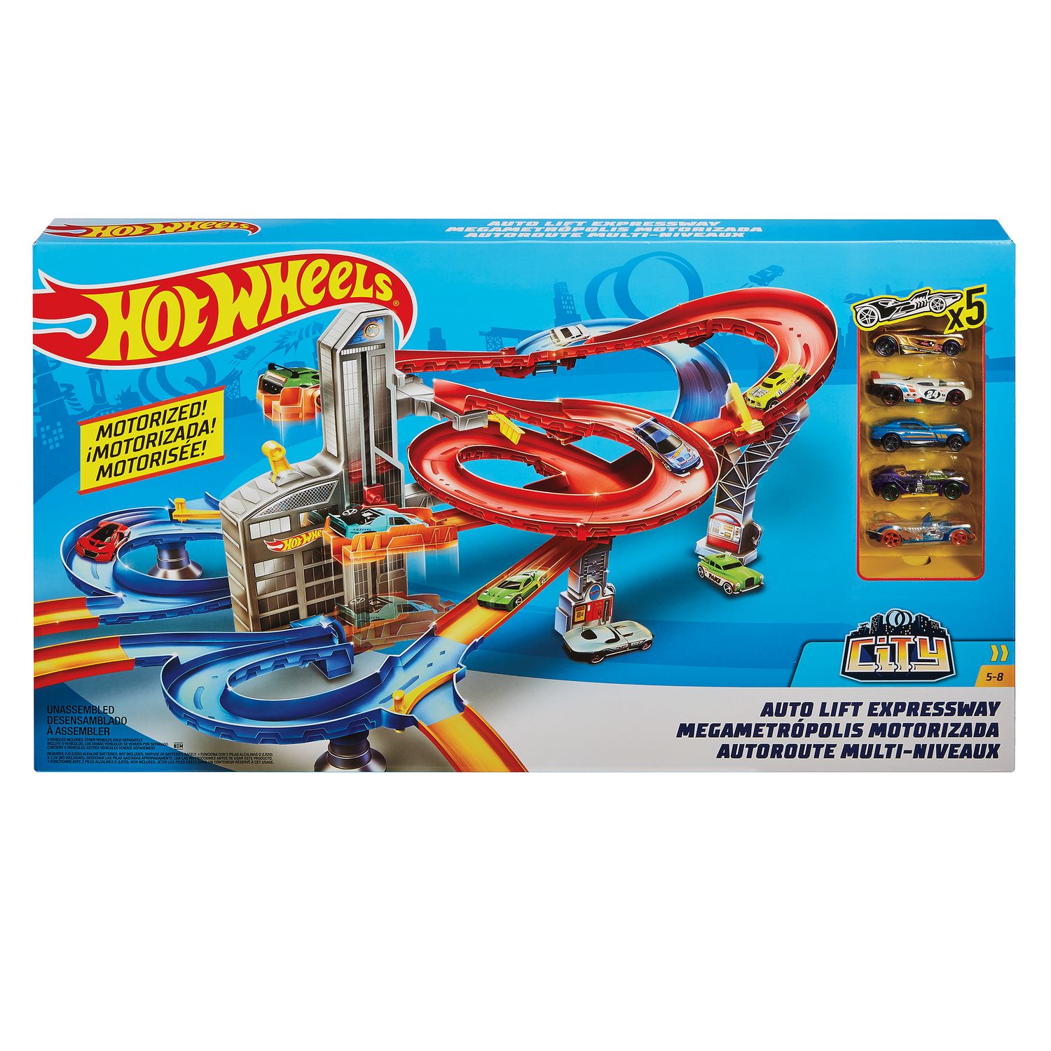 hot wheels city motorized race