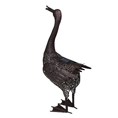 25-in. Solar Powered LED Duck Garden Decor