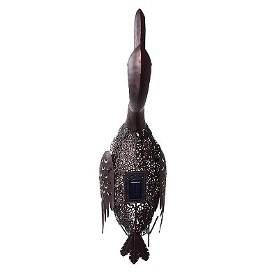 25-in. Solar Powered LED Duck Garden Decor
