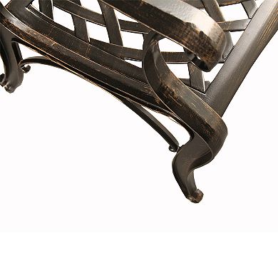 Ornate Bronze Finish Indoor / Outdoor Dining Chair