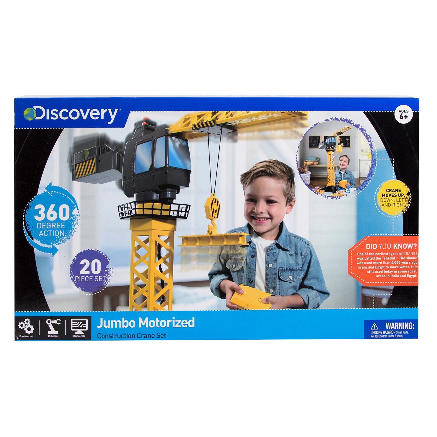 discovery jumbo motorized construction crane set