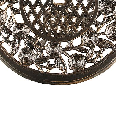 Ornate Rose Indoor / Outdoor Chair & Bistro Table 3-piece Set