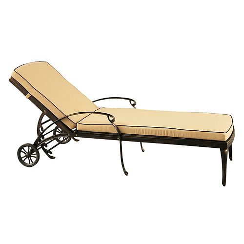 Indoor / Outdoor Rolling Adjustable Chaise Lounge Chair