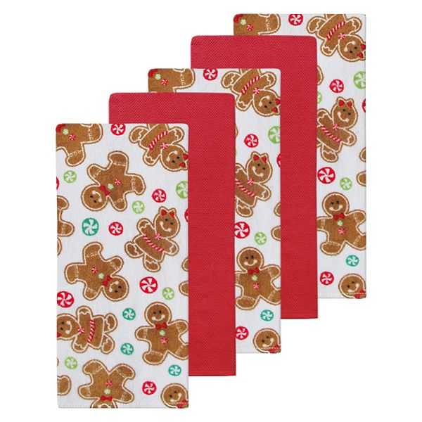 St. Nicholas Square® Gingerbread Kitchen Towel 5-pk.