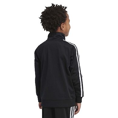 Boy's adidas Climalite Front Zip Tricot Track Jacket