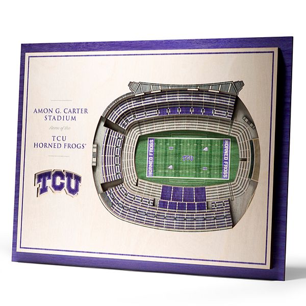 TCU Horned Frogs 3D Stadium Wall Art