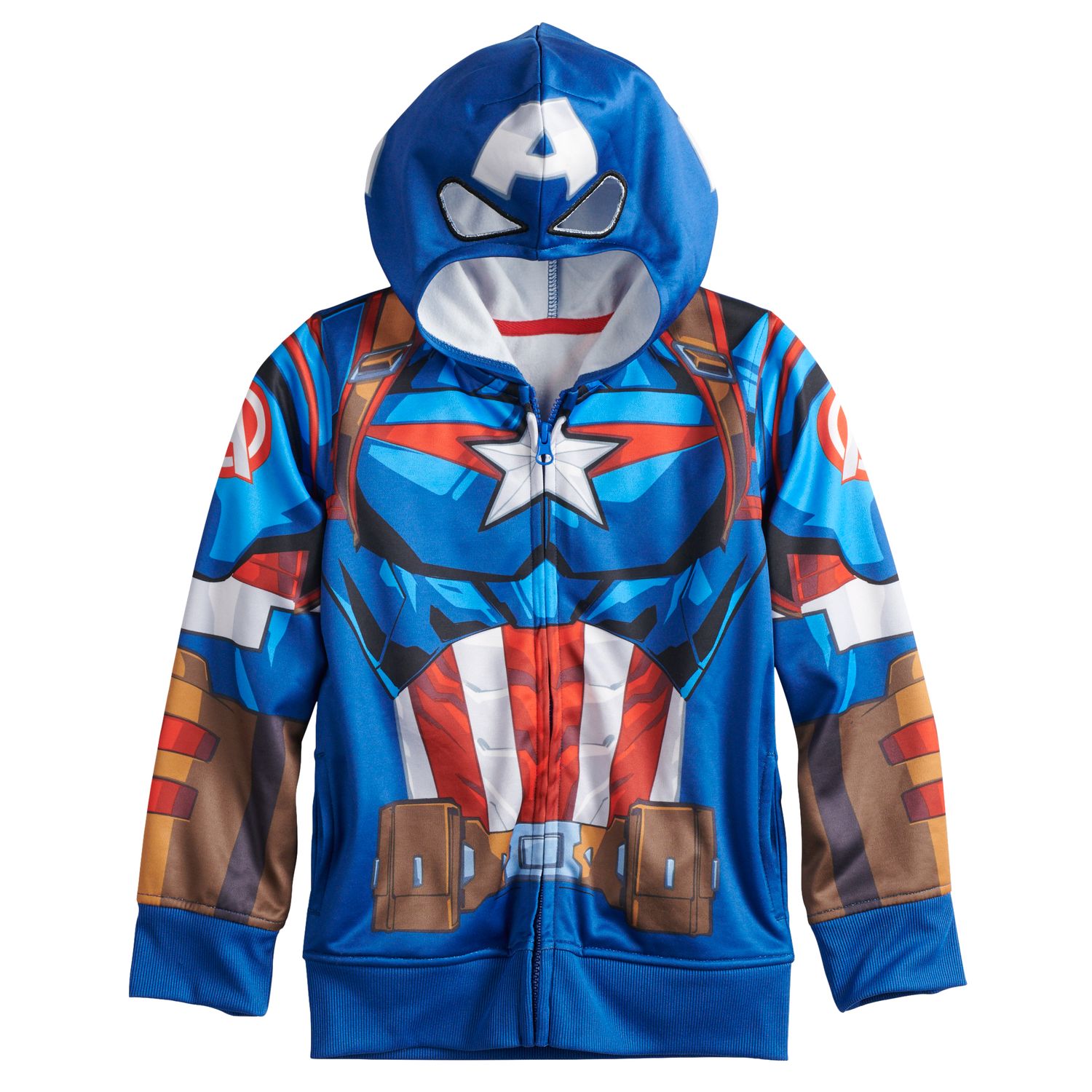 captain america zip hoodie