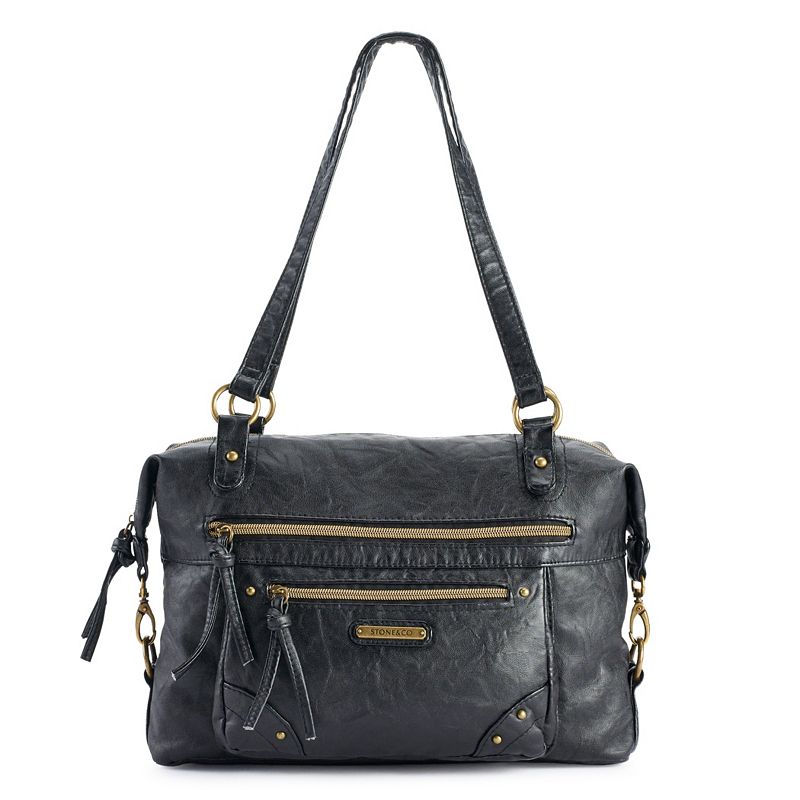 Stone & Co. Smokey Mountain Satchel, Black