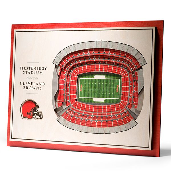 Cleveland Browns 3D Stadium Wall Art