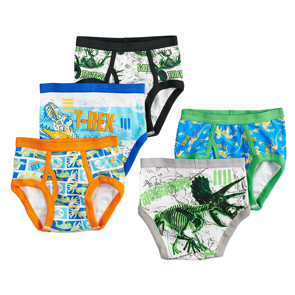 Boys 4-8 Jurassic World 5-Pack Briefs