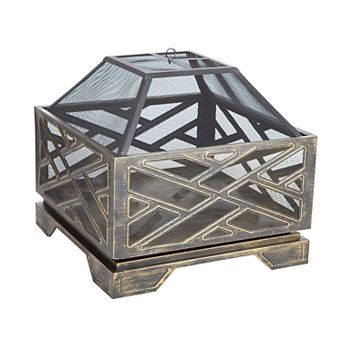Fire Sense Catalano Outdoor Square Fire Pit