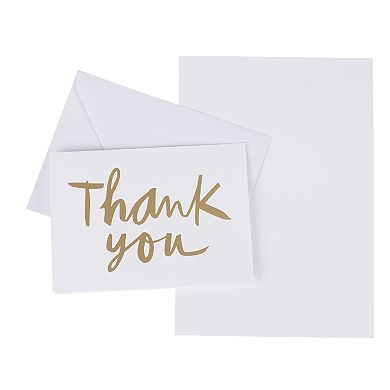 Hallmark 50-Count "Gold Foil" Assorted Thank You Note Set