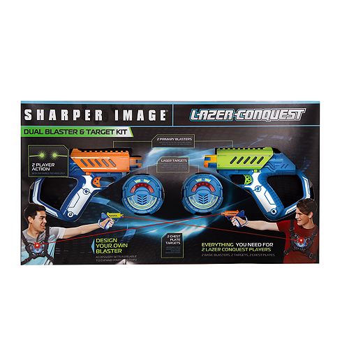 Sharper Image Laser Tag Dual Blaster and Target Kit