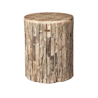 Patio Sense Elyse Indoor / Outdoor Wood Stool