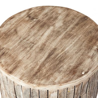 Patio Sense Elyse Indoor / Outdoor Wood Stool