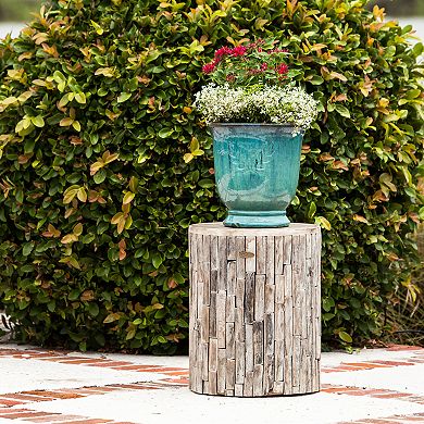 Patio Sense Elyse Indoor / Outdoor Wood Stool