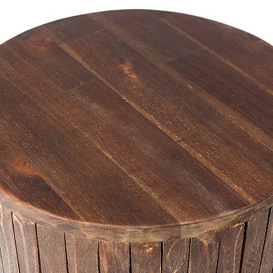 Patio Sense Michael Indoor / Outdoor Wood Stool
