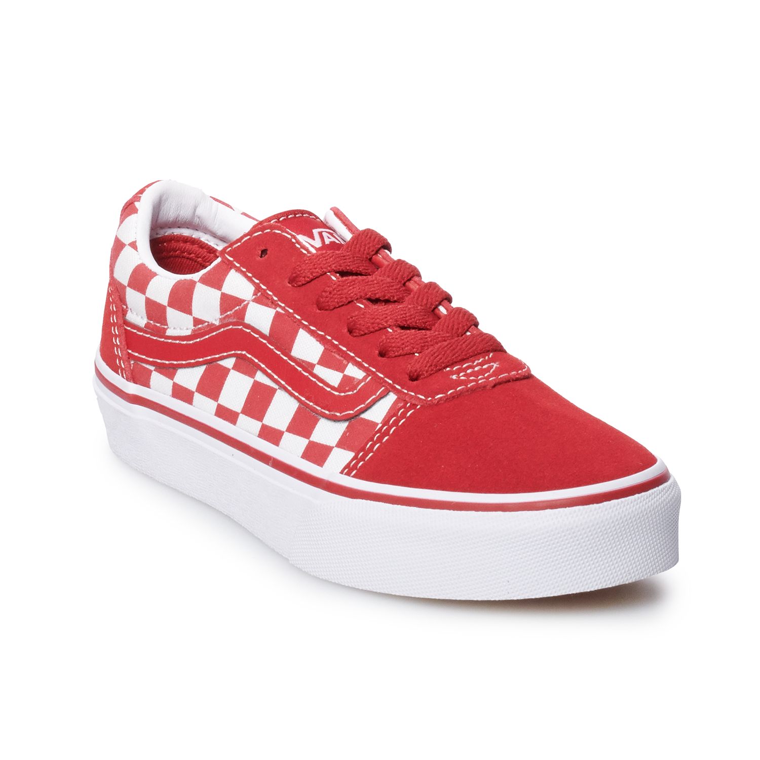 vans old skool red laces