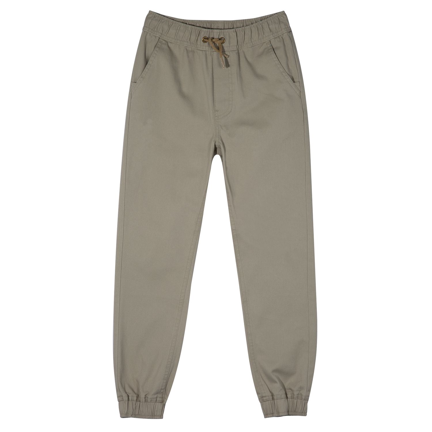 khaki joggers with belt loops