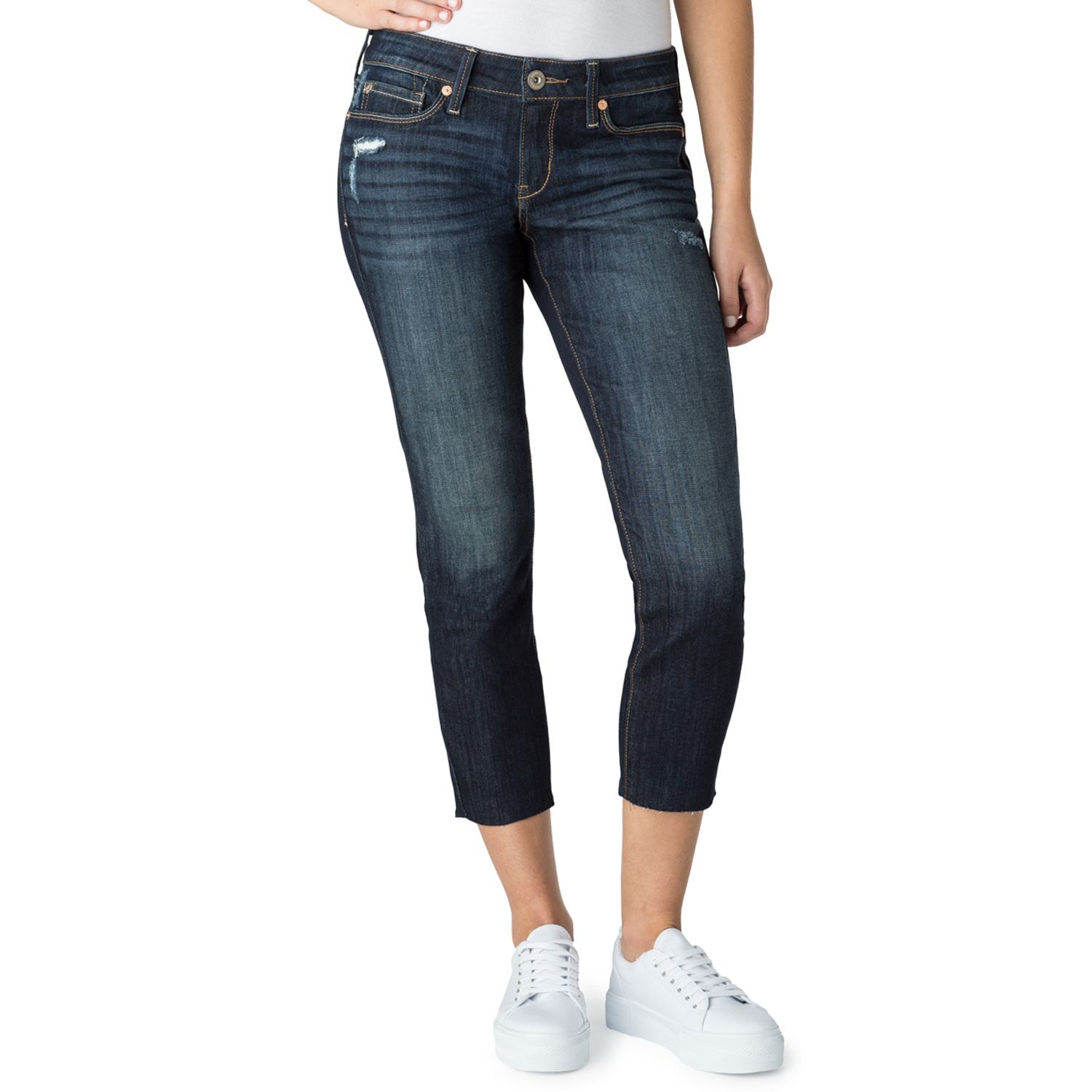 juniors cropped jeans