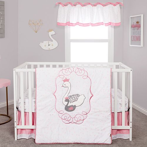 Trend Lab Swans 3 Piece Crib Bedding Set