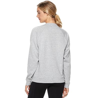 Juniors' SO® Mockneck Solid Fleece Sweatshirt 
