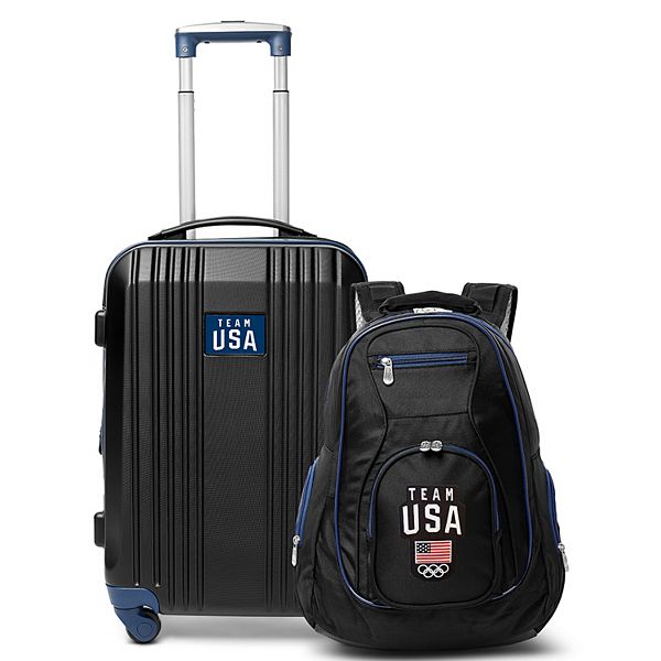 Team USA Wheeled Carry-On Luggage & Backpack Set