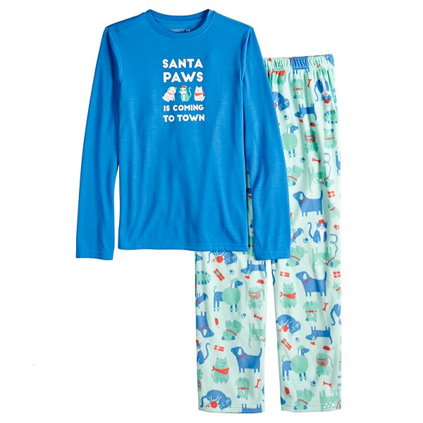 Boys 4 20 Jammies For Your Families Santa Paws Is Coming To Town Top 