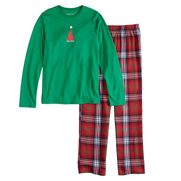 Boys 4-20 Jammies For Your Families Happy Holidays Family Pajamas Top ...