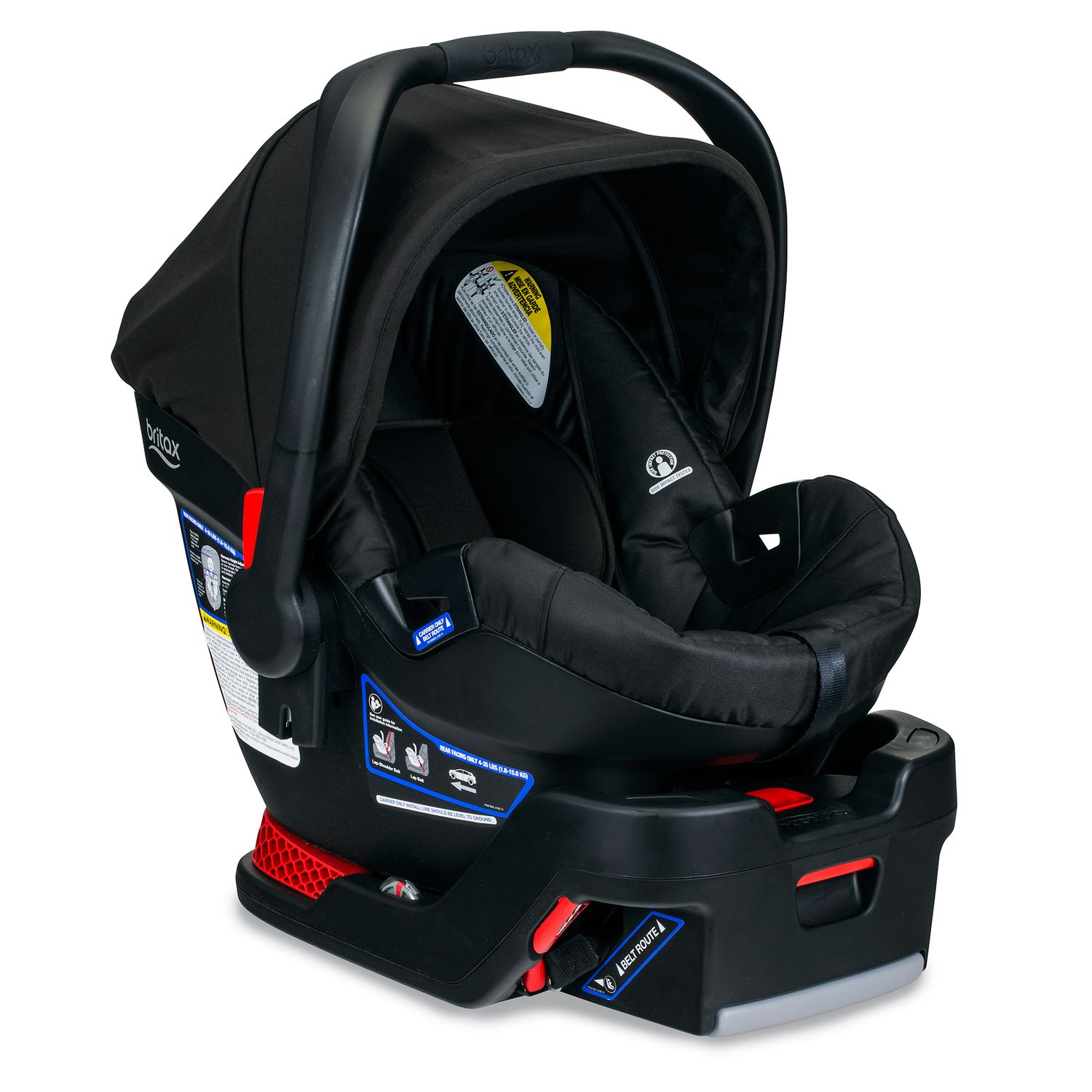 britax car seat stuck in stroller