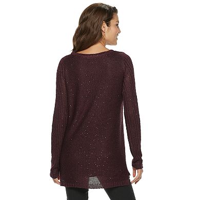 Women's Apt. 9® Sequin Mock-Layer Tunic