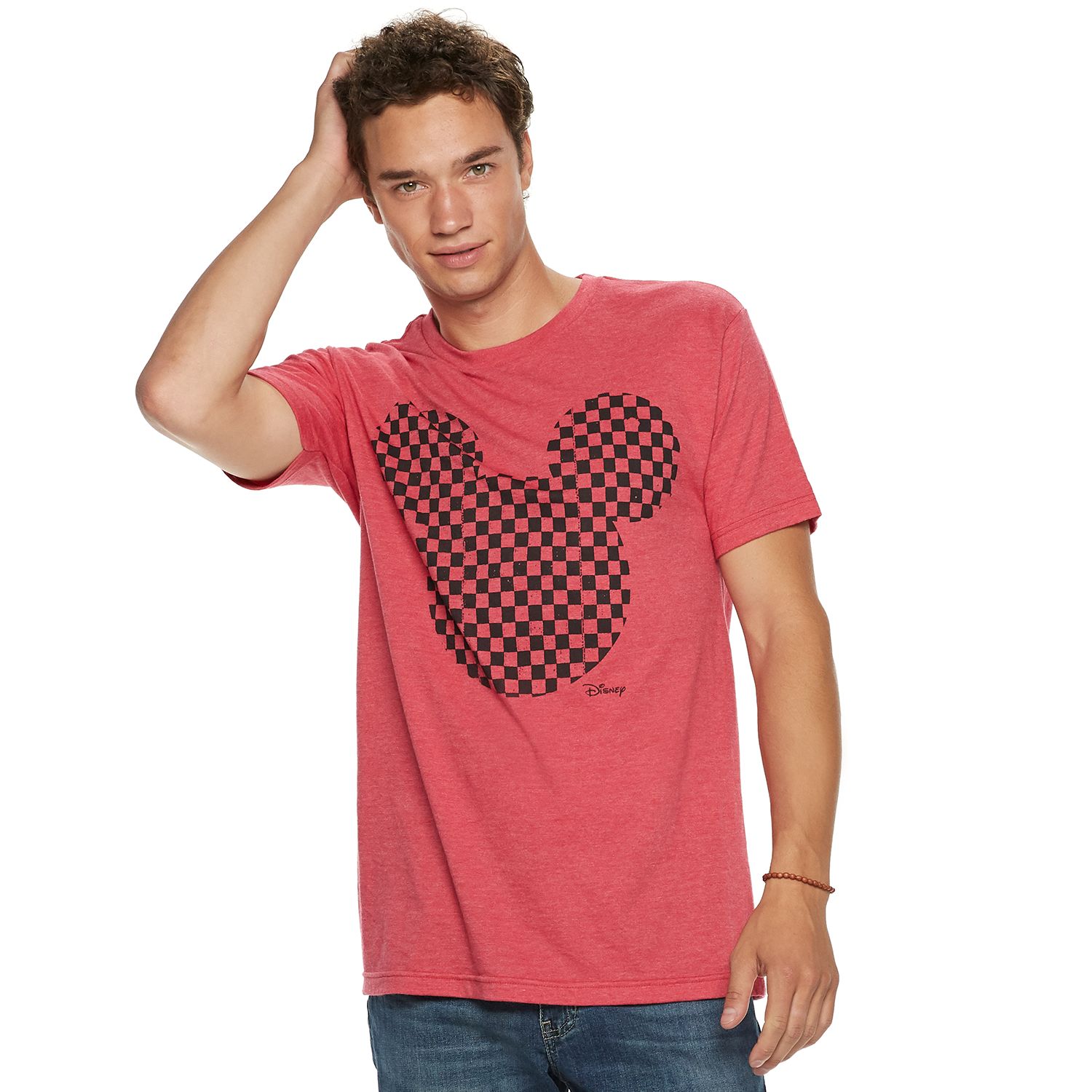 checkerboard mickey mouse shirt