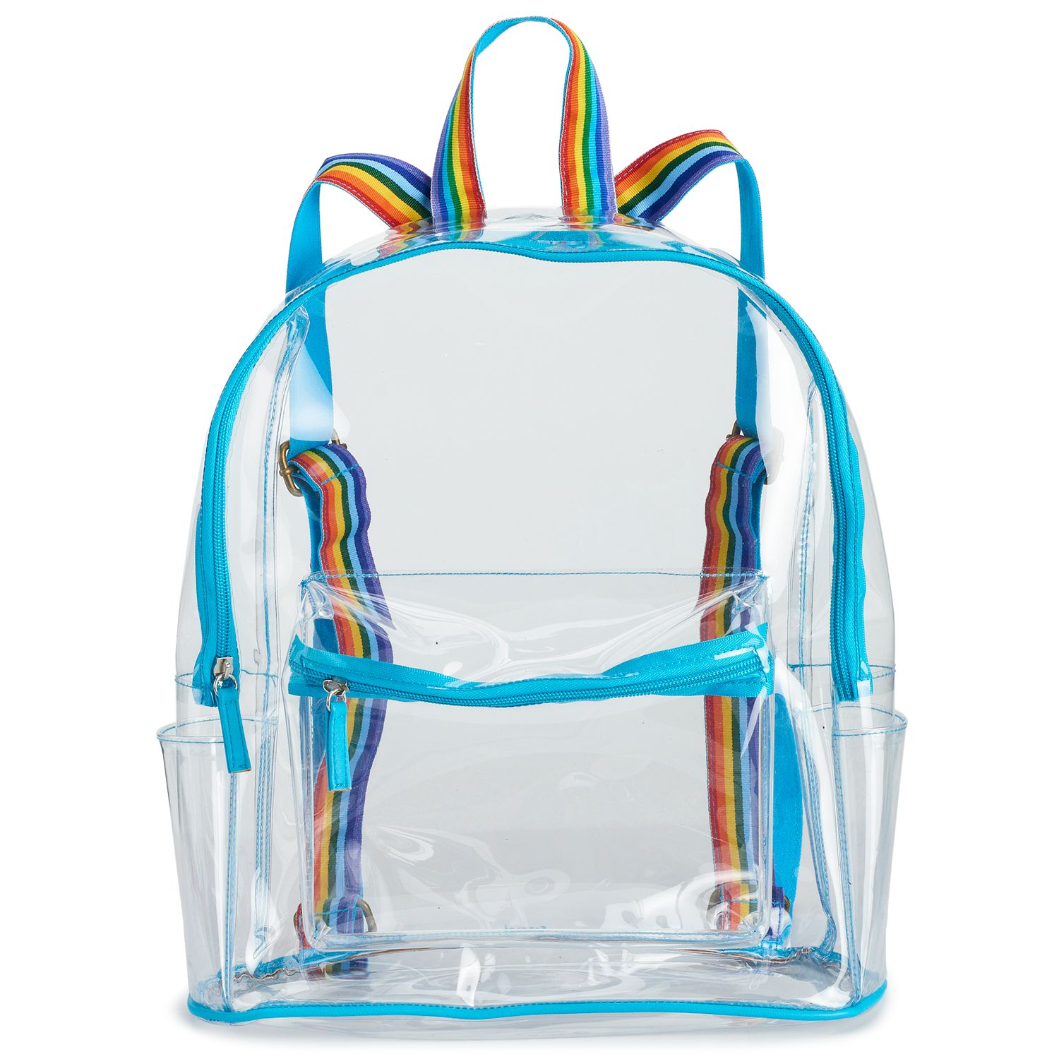 clear rainbow bag