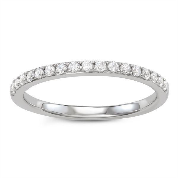 14K White Gold Mens Diamond Braided Wedding Band Link Ring Natural 0.67 CT