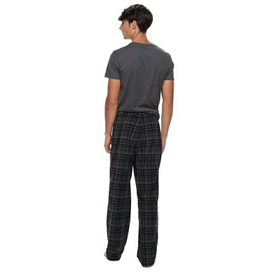 Men's Patterned Microfleece Sleep Pants