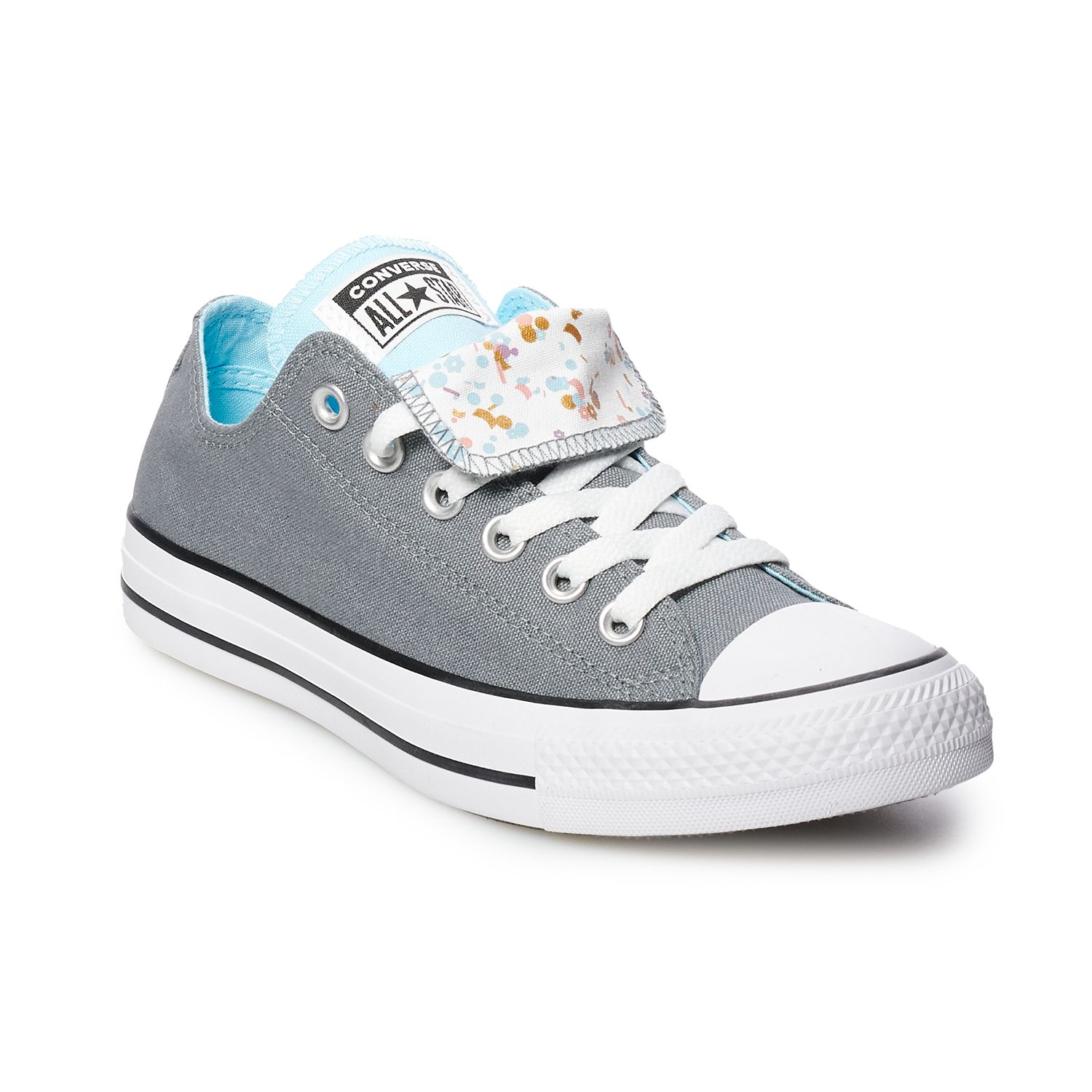 converse grey double tongue