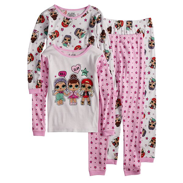 LOL Surprise Doll Pajamas Size 4-12 Girls One Piece Union Suit Hoodie  L.O.L. NWT