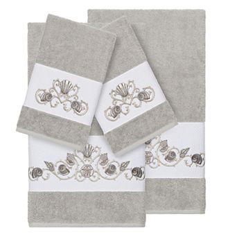 Linum Home Textiles Bella 4 pc Embellished Bath Towel Set