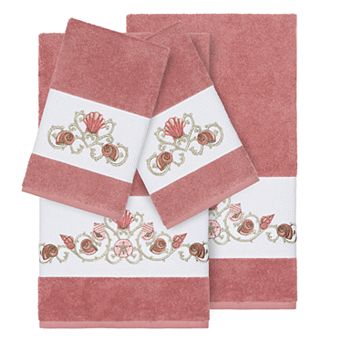 Linum Home Textiles Bella 4 pc Embellished Bath Towel Set