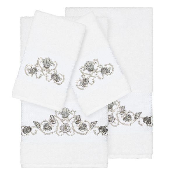 decorative embellished bath towels