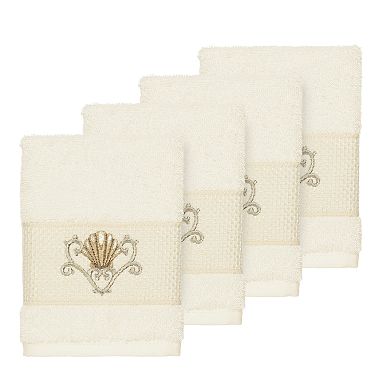 Linum Home Textiles Bella Embellished Washcloth