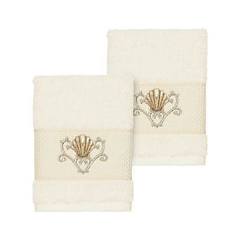 Linum Home Textiles Bella Embellished Washcloth